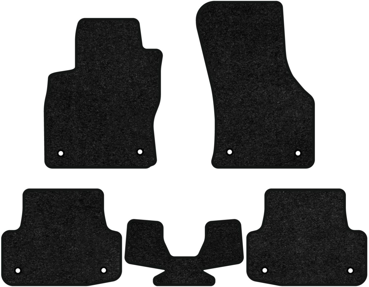 Коврики ворсовые в салон авто EVAtech Standard для Audi A3 (8V) 3-doors 2012-2020 3 поколение Htb USA черный кант AU33257CS5AV8VEB - Фото 1