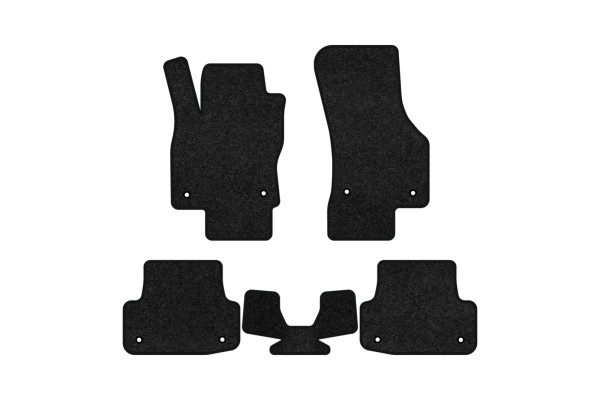 Коврики ворсовые в салон авто EVAtech Premium для Audi A3 (8V) 3-doors 2012-2020 3 поколение Htb USA черный кант AU33257CV5AV8VPB - Фото 1