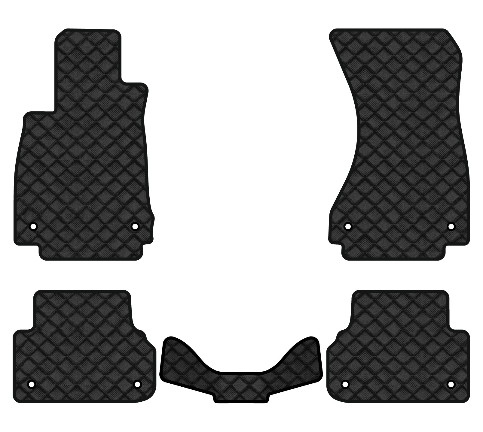 Коврики из экокожи в салон авто EVAtech ECO для A4 (B9) Audi 2015 5 поколение Sedan EU AU348CB5AV8BBB - Фото 1