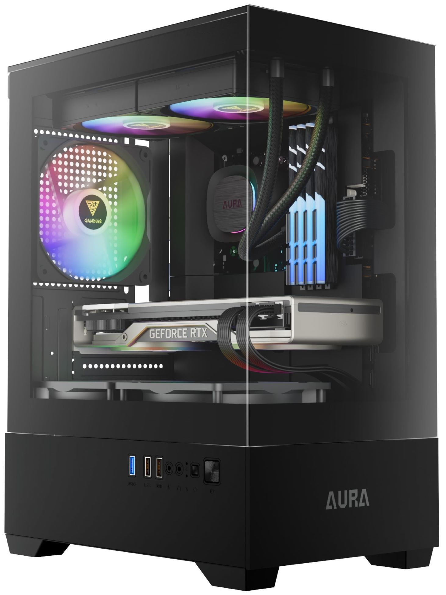 Корпус Gamdias AURA GC9M ARGB Micro-Tower (4711514502527) - Фото 1