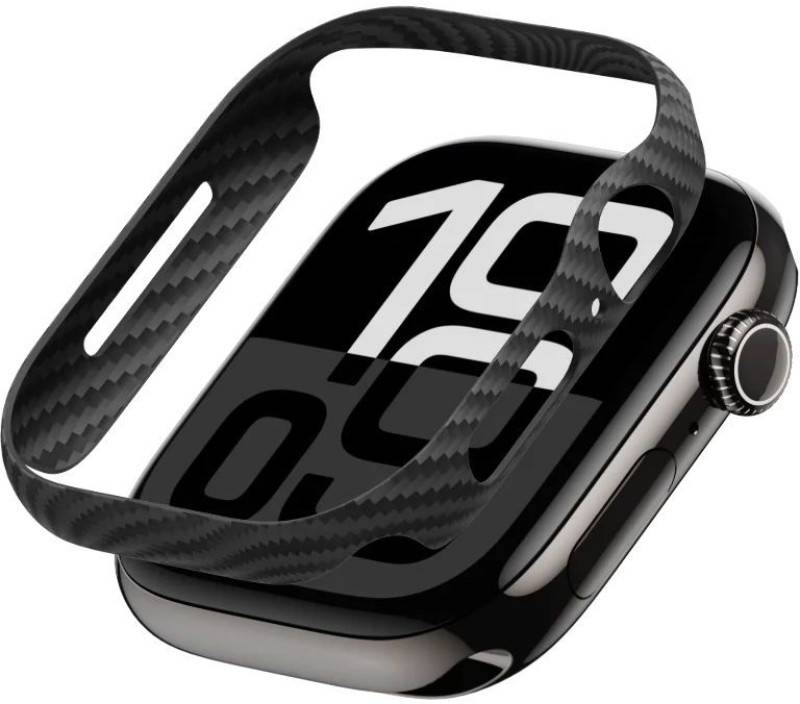 Чехол-бампер для смарт-часов Pitaka Air Case Black/Grey for Apple Watch 10 46mm (AWB2401) - Фото 1