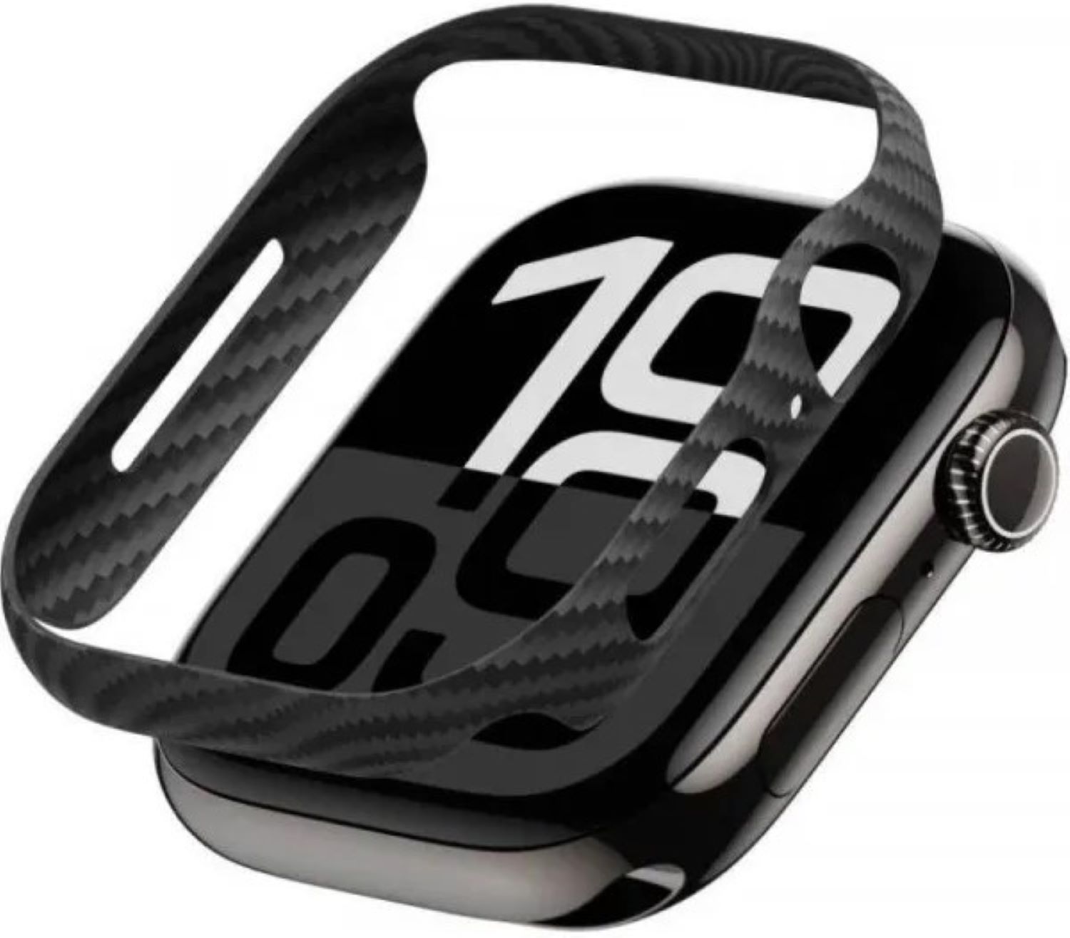 Чехол-бампер для смарт-часов Pitaka Air Case Black/Grey for Apple Watch 10 42mm (AWB2404) - Фото 1