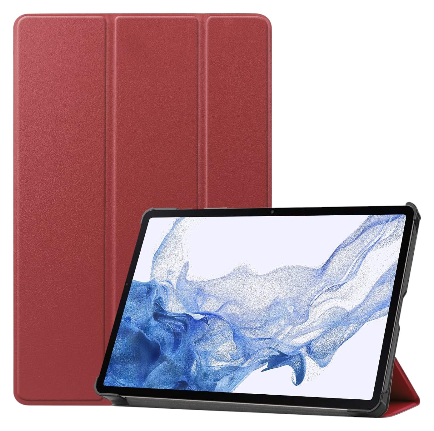 Чехол для планшета BeCover Smart Case for Samsung Galaxy Tab S10 FE (SM-X520/SM-X526) 10.9" Red Wine (713281) - Фото 1
