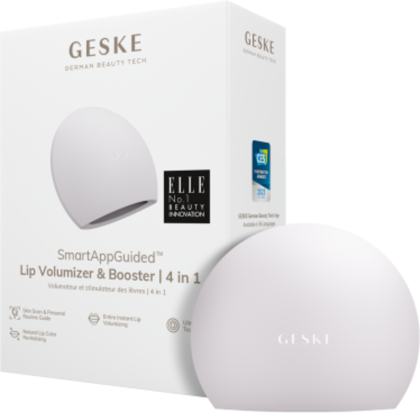 Пристрій для збільшення об'єму губ GESKE Lip Volumizer & Booster 4 в 1 білий M (GK000054WH01) - Фото 1