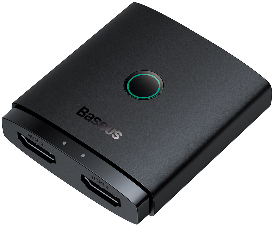 Перехідник HDMI Baseus AirJoy Series 2-in-1 Bidirectional HDMI Switch Cluster Black (B01331105111-00) - Фото 1