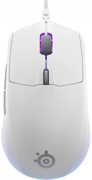 Мышь проводная игровая SteelSeries Rival 3 Gen 2 RGB White (62516) - Фото 1