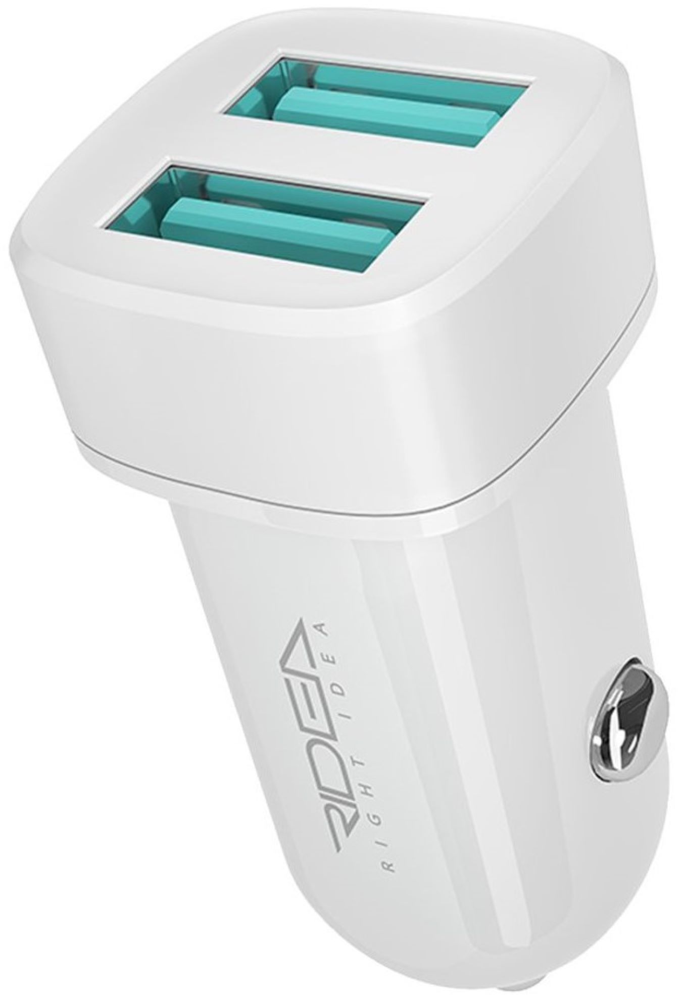 Автомобильное зарядное устройство Ridea Grand 2USB 2.4 A White (RCC-21012) - Фото 1