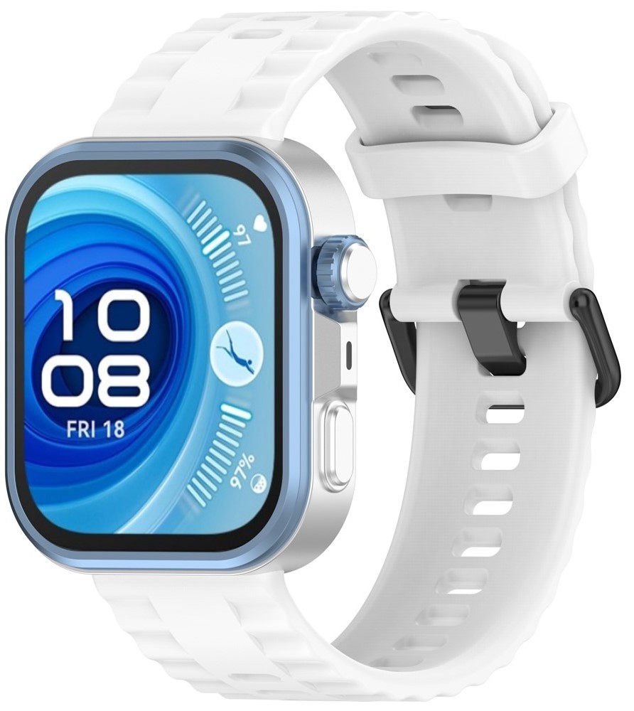 Купить Ремешок для смарт-часов BeCover Ribbed Tape for Huawei Watch Fit 3 / Fit 4 / Fit 4 Pro White (714115) - Фото 1 Ремешок для смарт-часов BeCover Ribbed Tape for Huawei Watch Fit 3 / Fit 4 / Fit 4 Pro White (714115) - Фото 1