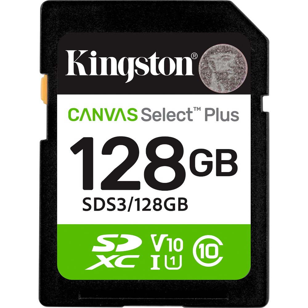 Карта пам'яті Kingston 128GB SDXC Canvas Select Plus Gen3 (SDS3/128GB) - Фото 1