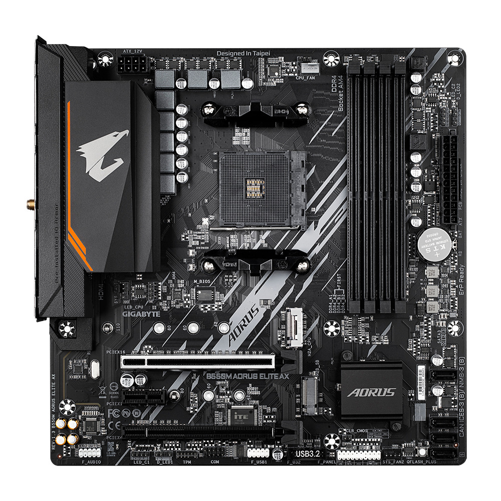 Материнская плата Gigabyte B550M AORUS ELITE AX DDR4 - Фото 1
