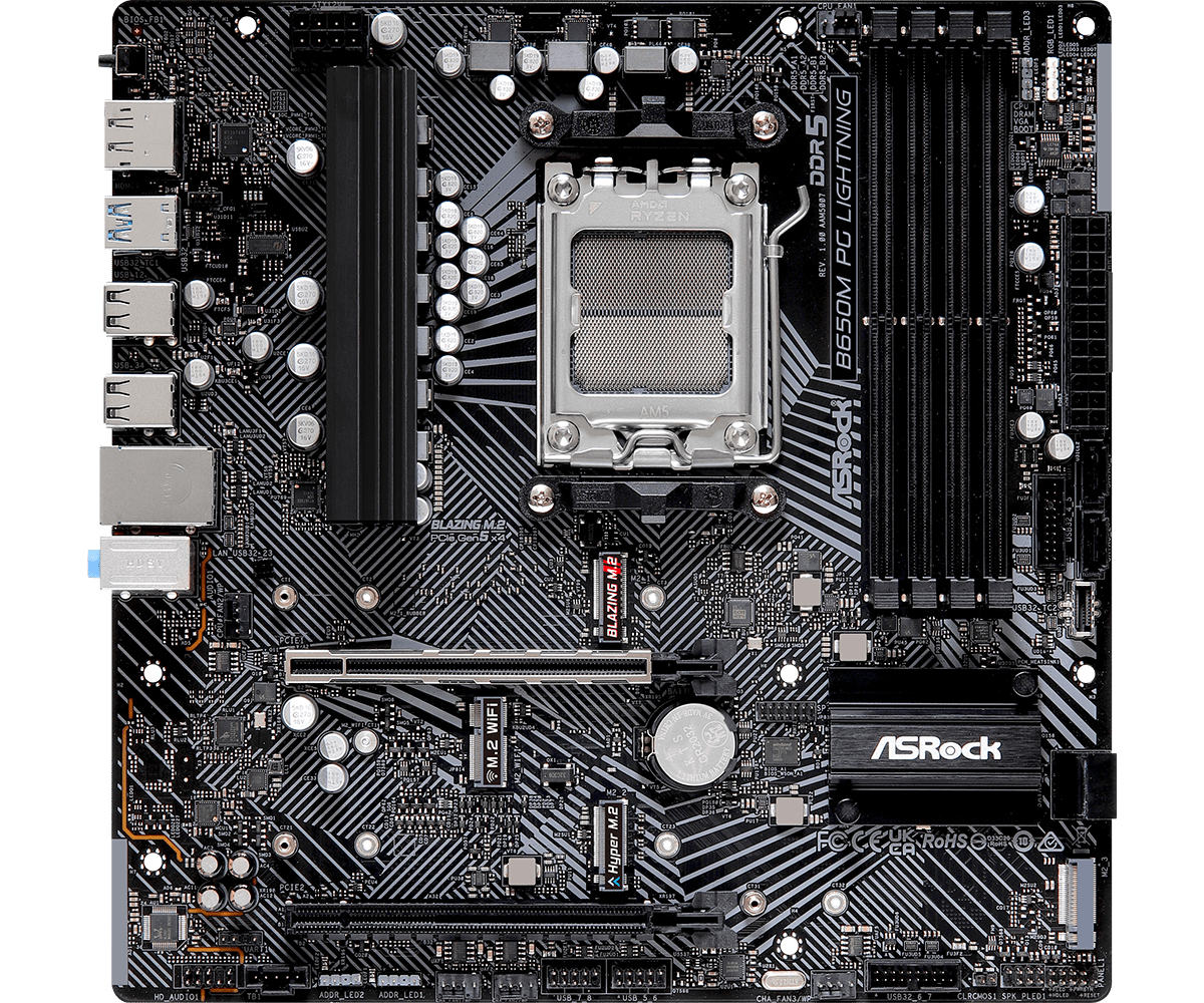 Материнская плата ASRock B650M PG LIGHTNING - Фото 1