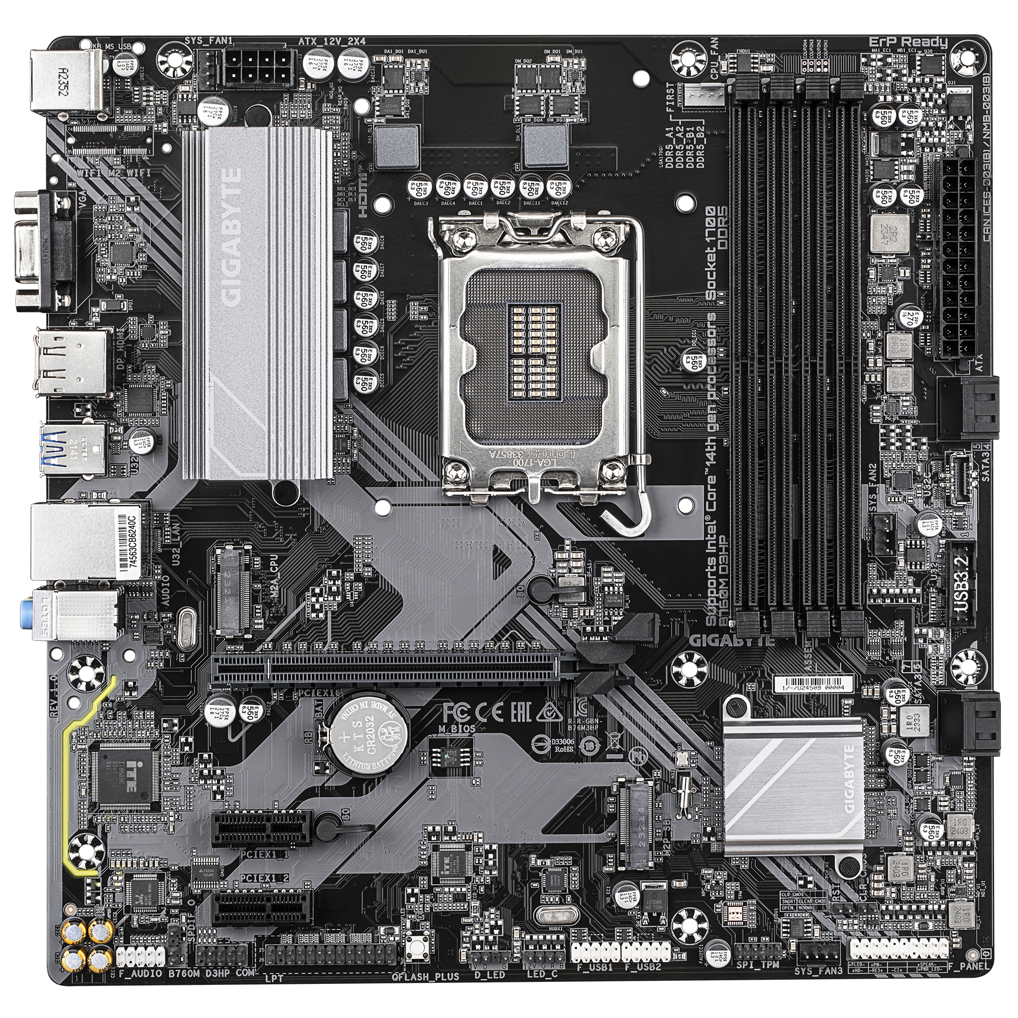 Материнская плата Gigabyte B760M D3HP DDR5 - Фото 1