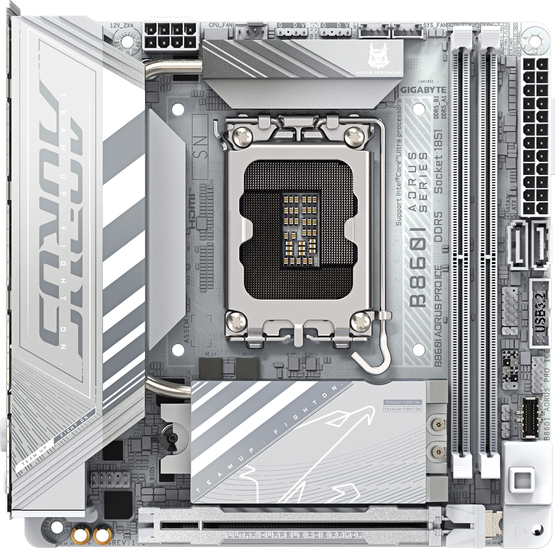 Материнская плата Gigabyte B860I AORUS PRO ICE DDR5 - Фото 1