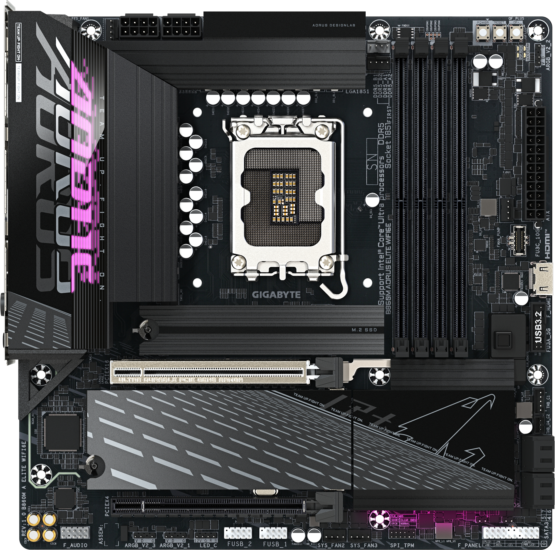 Материнская плата Gigabyte B860M AORUS ELITE WIFI6E - Фото 1