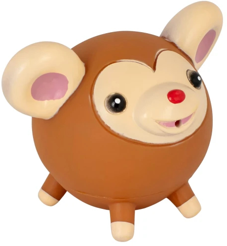 Іграшка для ванної Baby Team Веселі тваринки з бризкалкою (8750_коричнева мавпочка) - Фото 1