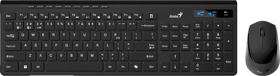 Клавиатура+мышь беспроводная Genius UKR BT +2.4GHz SlimStar 8230 (31340015424) - Фото 1
