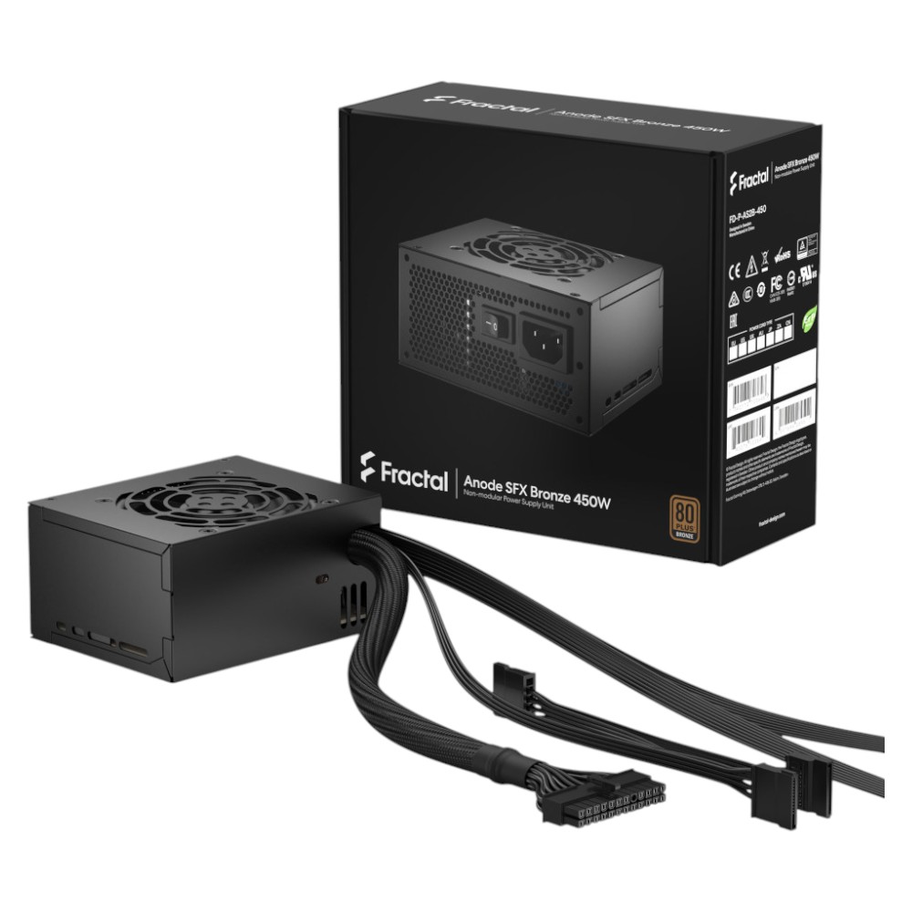 Блок питания для ПК Fractal design Anode SFX Bronze 450W Black (FD-P-AS2B-450-EU) - Фото 1