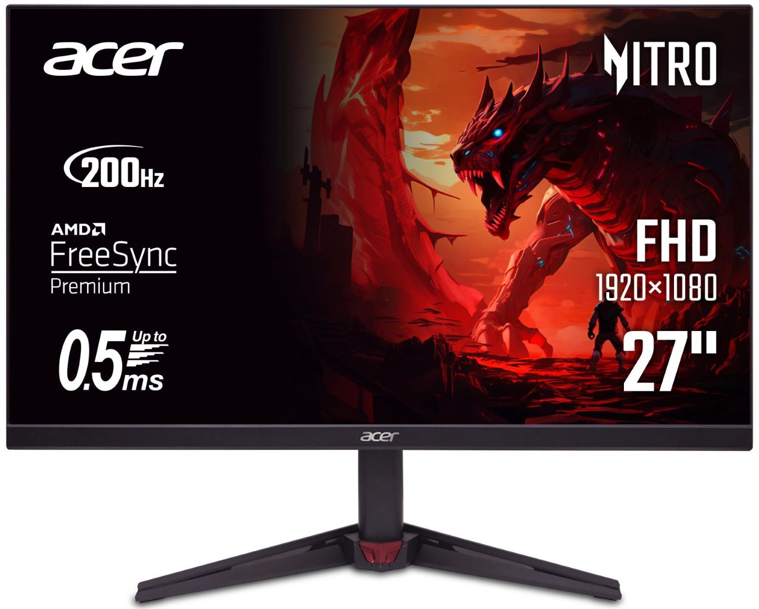 Монітор ігровий Acer Nitro VG270X1BMIIPX (UM.HV0EE.101) - Фото 1