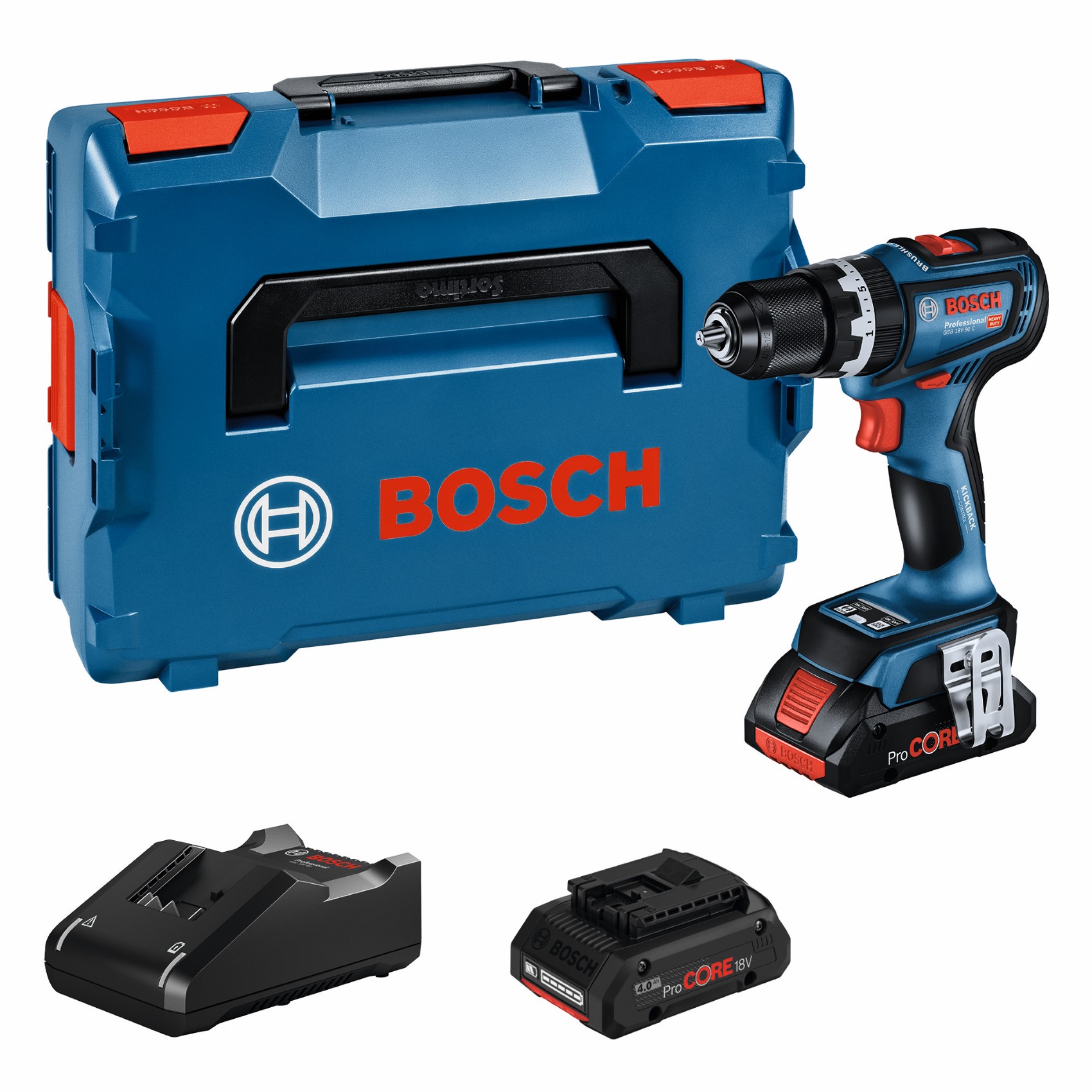 Дрель-шуруповерт Bosch GSB 18V-90 C (0.601.9K6.104) - Фото 1