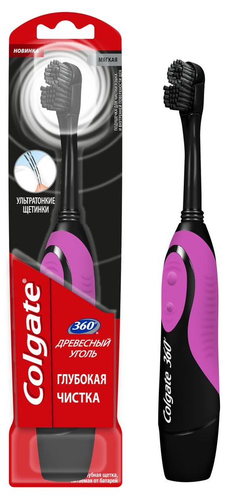 Зубная щетка электрическая Colgate 360 Древесный уголь в асс. купить ...