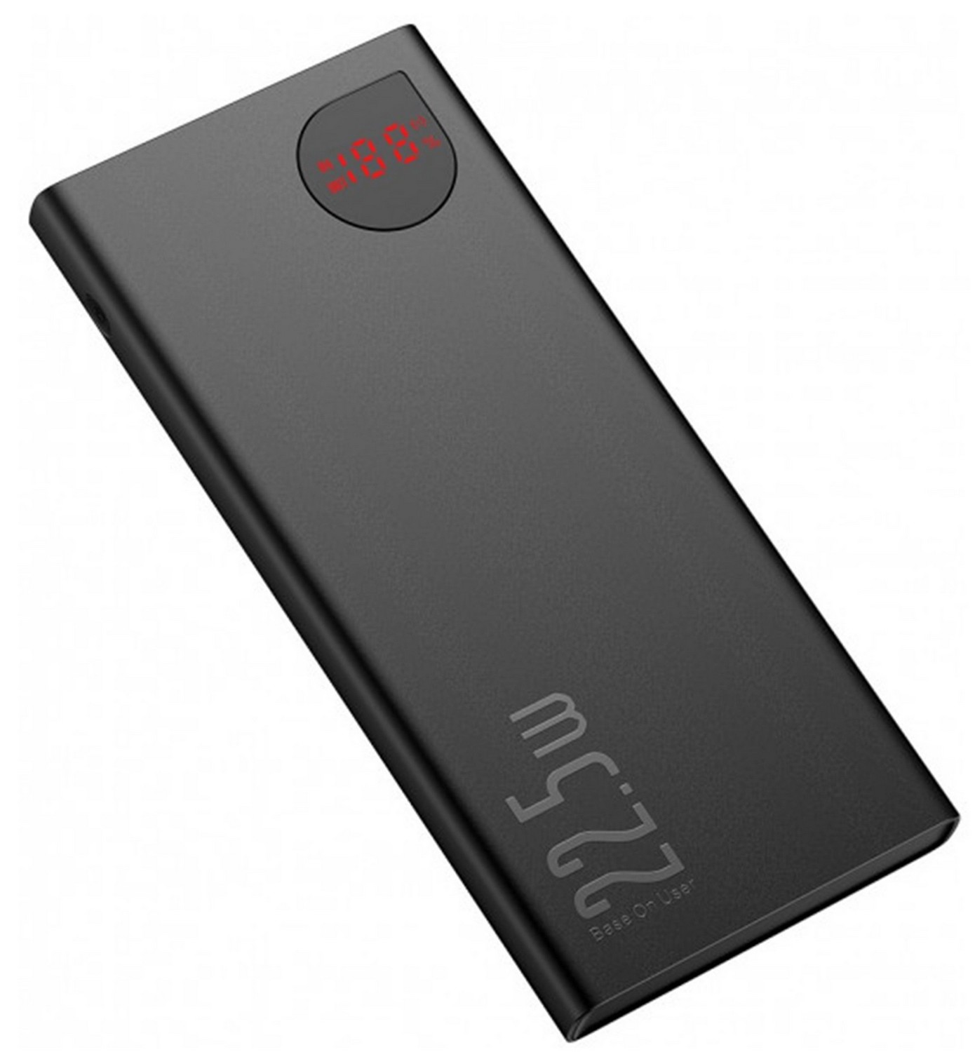 Батарея мобильная Baseus Adaman Metal Digital Display Quick Charge Power Bank 10000mAh 22.5W (2021 Editon) (PPAD070001) - Фото 1