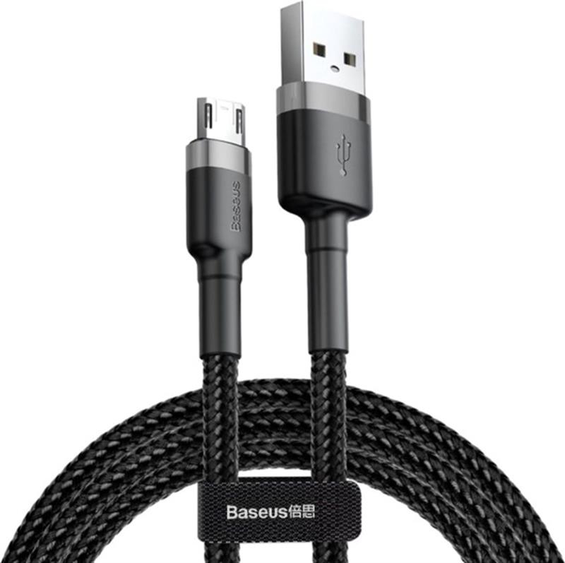 Кабель синхронизации данных Baseus USB 2.0 AM-MicroUSB M 3.0m (CAMKLF-HG1) - Фото 1