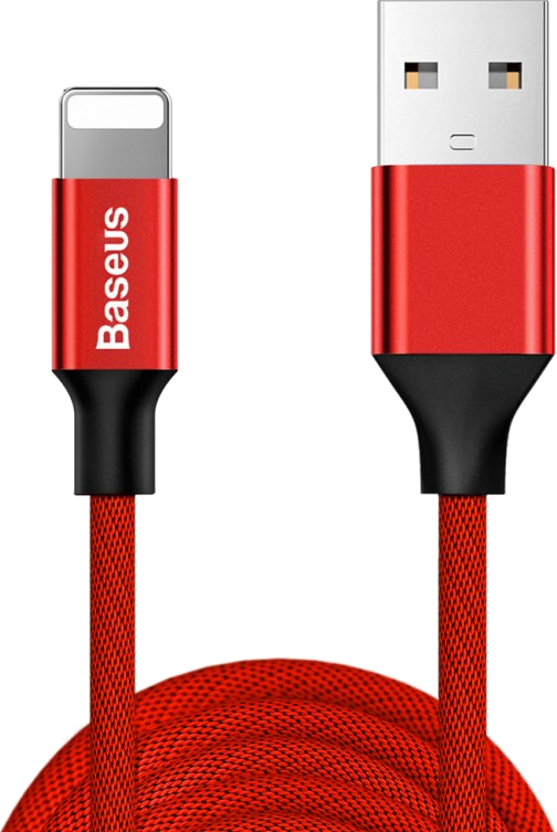 Кабель синхронизации данных Baseus Yiven USB-Lightning 1.5A 3m Red (CALYW-C09) - Фото 1