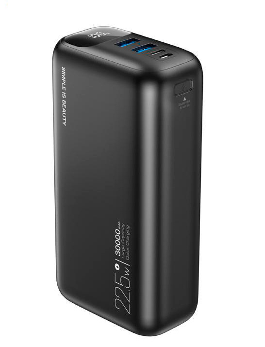 Батарея мобильная XO 30000 mAh 22.5W (PR200-BK) - Фото 1