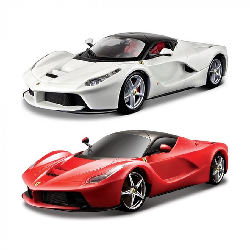 Коллекционная машинка 1:24 Bburago Laferrari (ассорти красный, белый, 1:24) (18-26001) - Фото 1