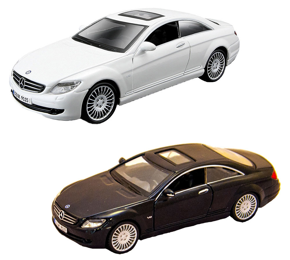 Коллекционная машинка 1:32 Bburago Mercedes-Benz CL-550 (белый, черный, 1:32) (18-43032) - Фото 1