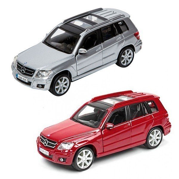 Коллекционная машинка 1:32 Bburago Mercedes-Benz Glk-Class (ассорти красный, серебристый, 1:32) (18-43016) - Фото 1