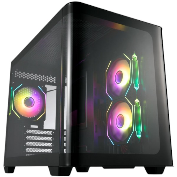 Корпус FSP S380-BA без БП mATX Black - Фото 1