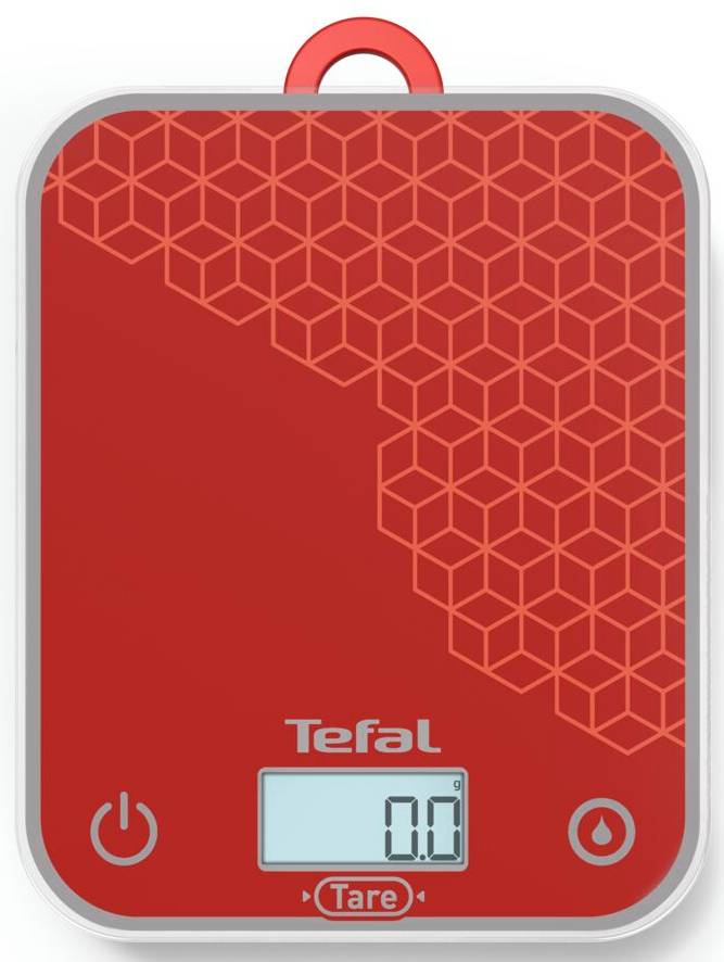 Весы кухонные Tefal BC50D7V0 OPTISS GRAPHIC RED - Фото 1