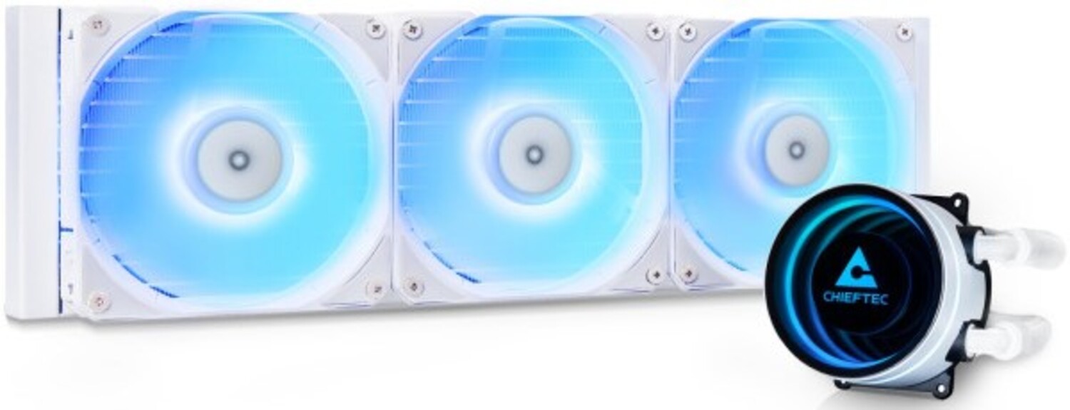 Водяная система охлаждения Chieftec Iceberg 360 ARGB WHITE (CLC-360-RGB-W) - Фото 1