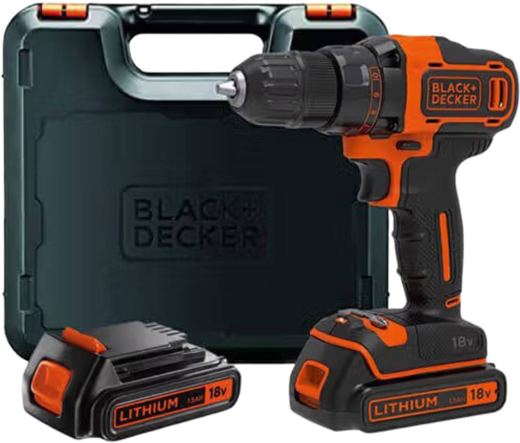 Дрель-шуруповерт Black&Decker BDCDD186KB - Фото 1