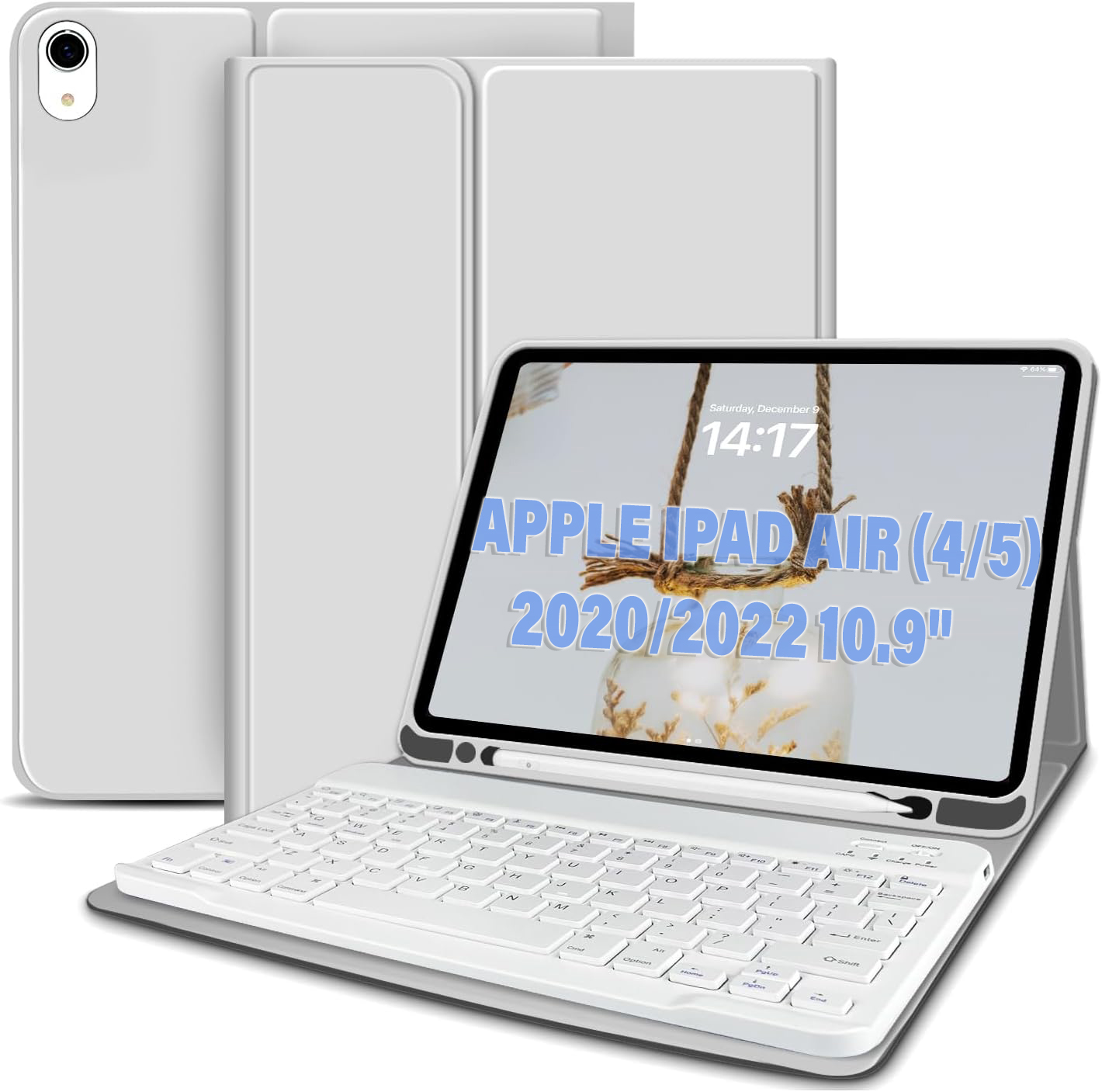 Чехол-клавиатура для планшета BeCover for Apple iPad Air (4/5) 2020/2022 10.9"" Gray (711145) - Фото 1