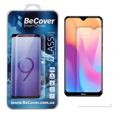 Защитное стекло для смартфона BeCover Xiaomi Redmi 8A Crystal Clear Glass (704161) - Фото 1