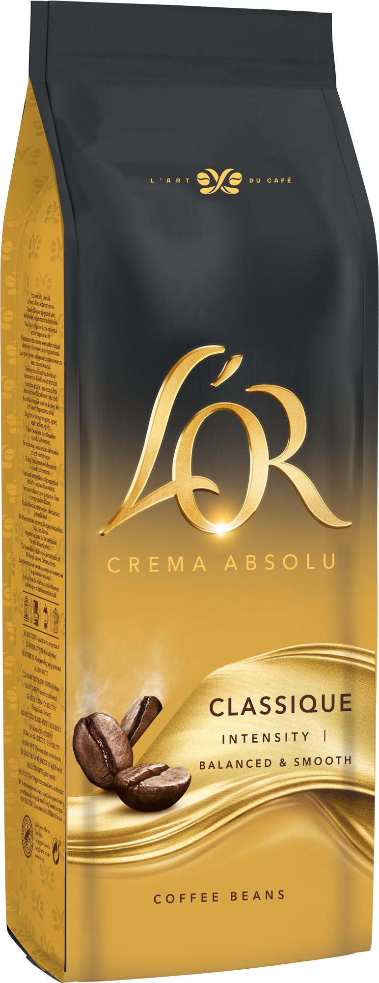 Кофе в зернах L`OR Crema Absolute Classic 1 кг - Фото 1