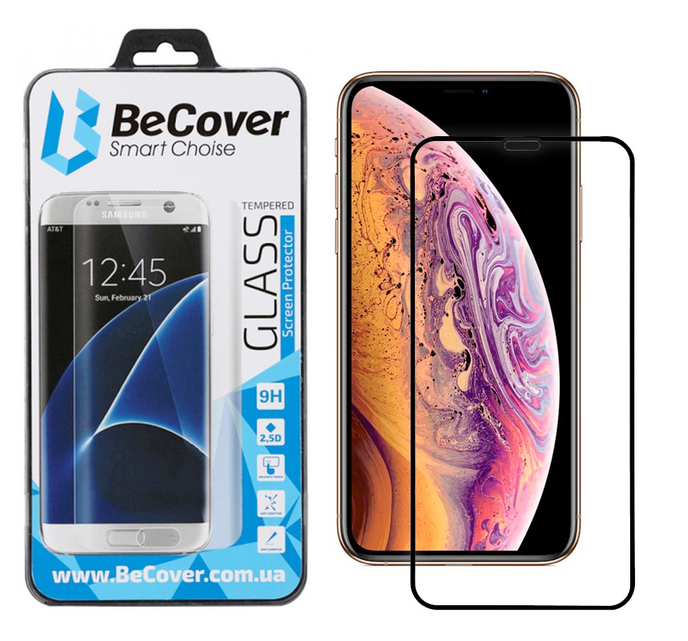 Захисне скло для смартфону BeCover for Apple iPhone 11 Pro Black (704104) - Фото 1