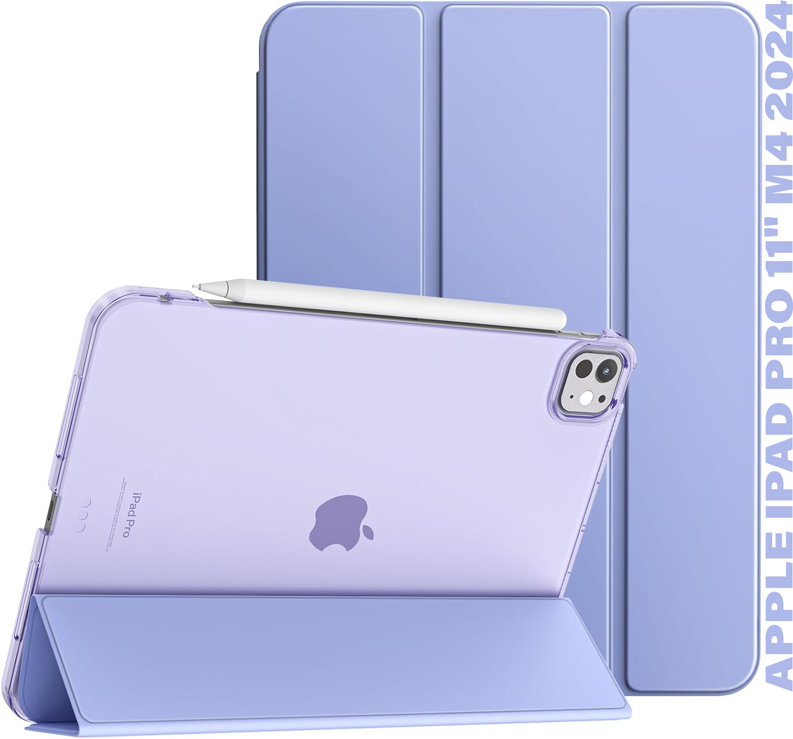 Чехол для планшета BeCover Tri Fold Hard for Apple iPad Pro 11'' M4 2024 Purple (711729) - Фото 1