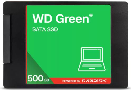 SSD-накопичувач внутрішній Western Digital SSD SATA 2.5" 500GB 545MB/S GREEN (WDS500G5G0A) - Фото 1