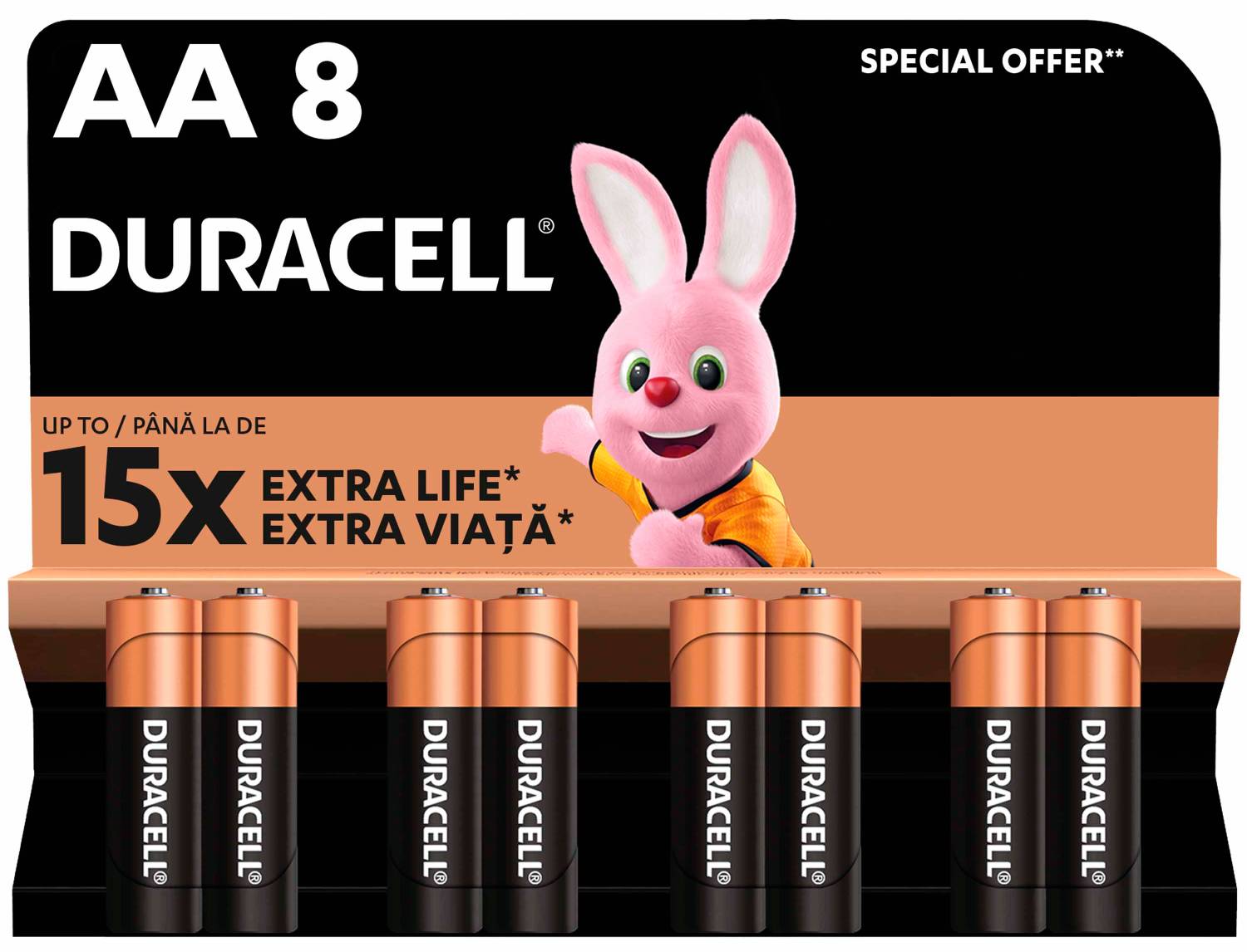 Батарейка Duracell MN1500 8шт (81267254) - Фото 1