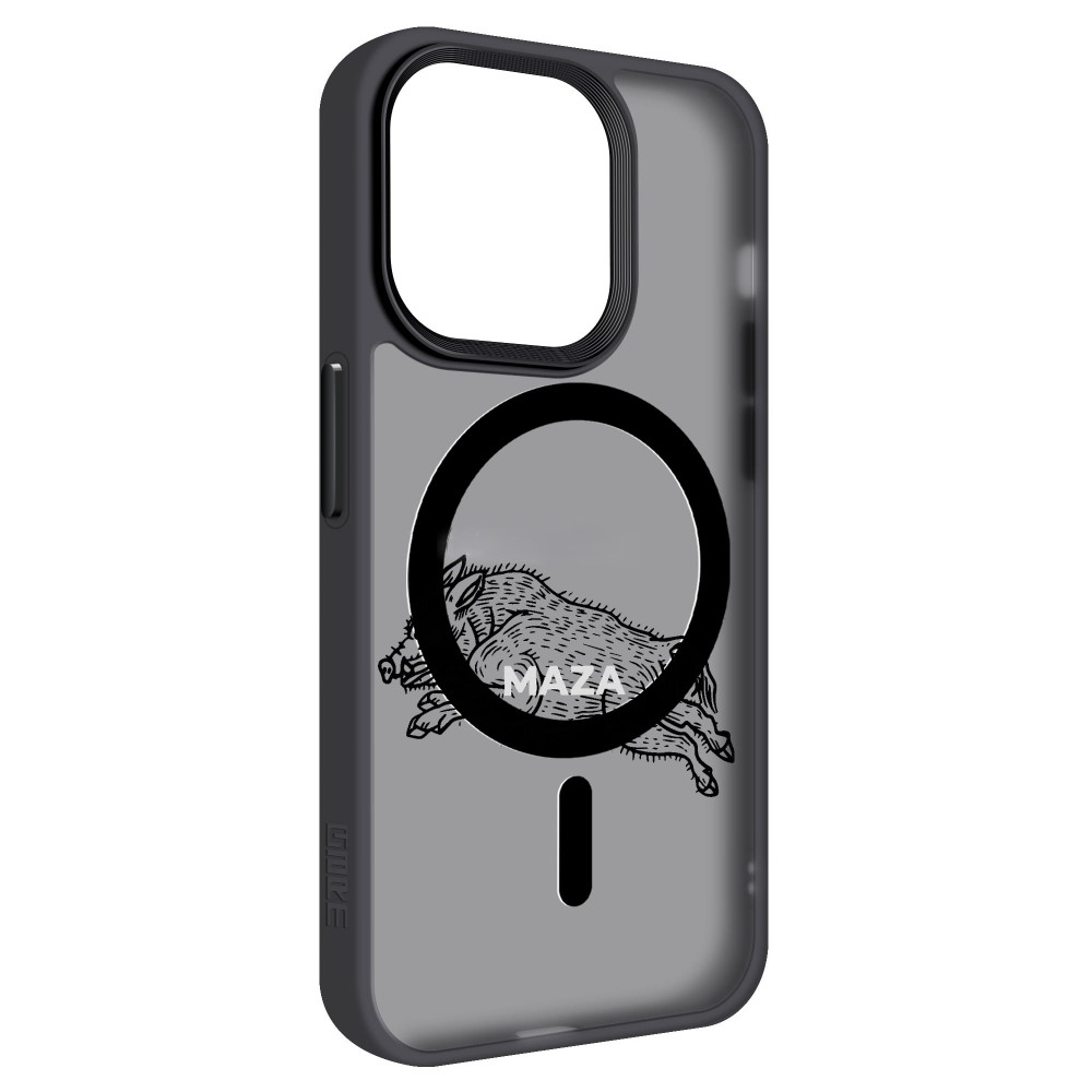 Чехол для смартфона Armorstandart Uniq Magsafe for Apple iPhone 14 Pro Max Maza Boar 1 Black (ARM76322) - Фото 1