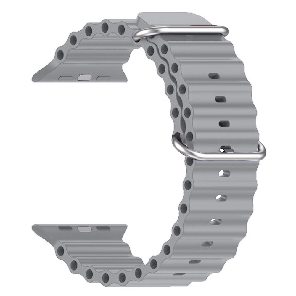 Ремешок для смарт-часов Armorstandart Ocean Band for Apple Watch 49/46/45/44/42 (Series 1-3) Cloudy Grey (ARM85141) - Фото 1