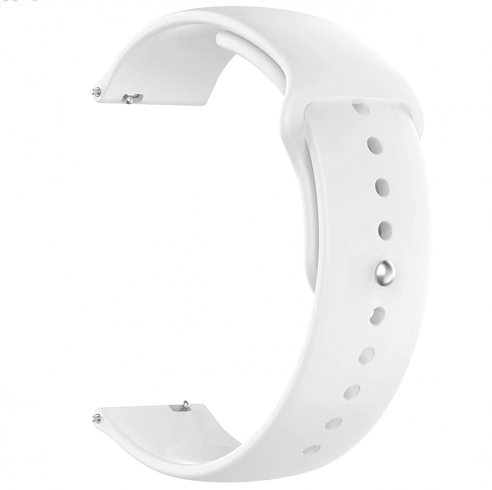 Ремешок для смарт-часов Armorstandart Silicone Watch Strap 20mm White (ARM60518) - Фото 1