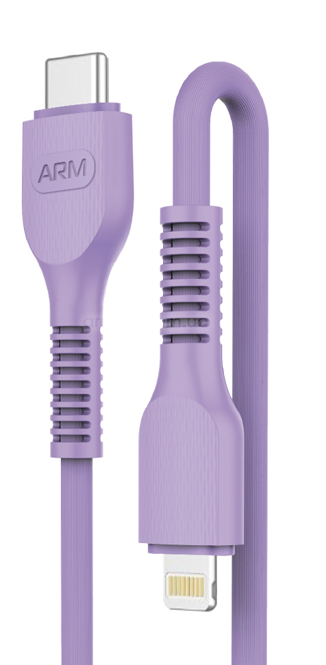 Кабель синхронизации данных Armorstandart AR88 Type-C to Lightning 3A 1m Purple (ARM65290) - Фото 1
