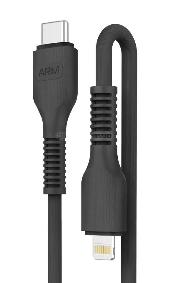 Кабель синхронизации данных Armorstandart AR88 Type-C to Lightning 3A 1m Black (ARM65287) - Фото 1