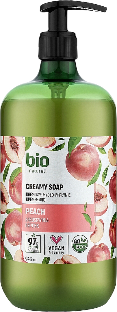 Купити Рідке мило для рук Bio Naturell персик 946 мл (4820168434419) - Фото 1 Рідке мило для рук Bio Naturell персик 946 мл (4820168434419) - Фото 1