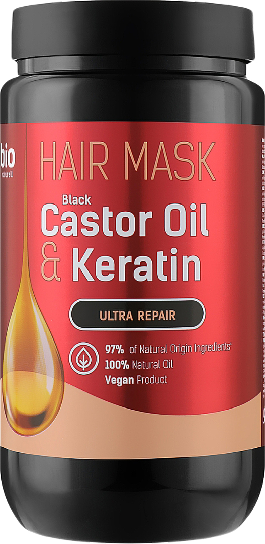 Маска для волосся Bio Naturell 946 мл Black Castor Oil & Keratin NEW (4820168434037) - Фото 1