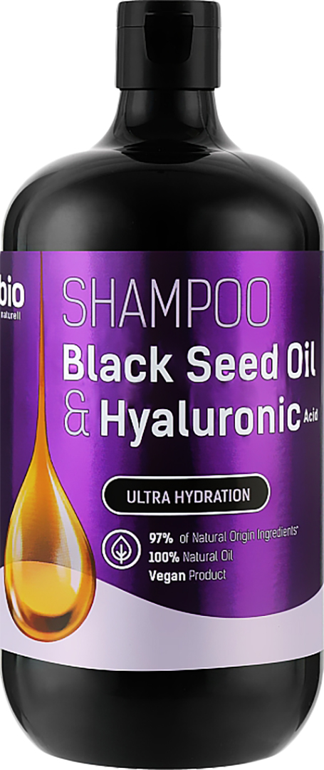 Шампунь жіночий Bio Naturell 946 мл Black Seed Oil & Hyaluronic Acid NEW (4820168434075) - Фото 1